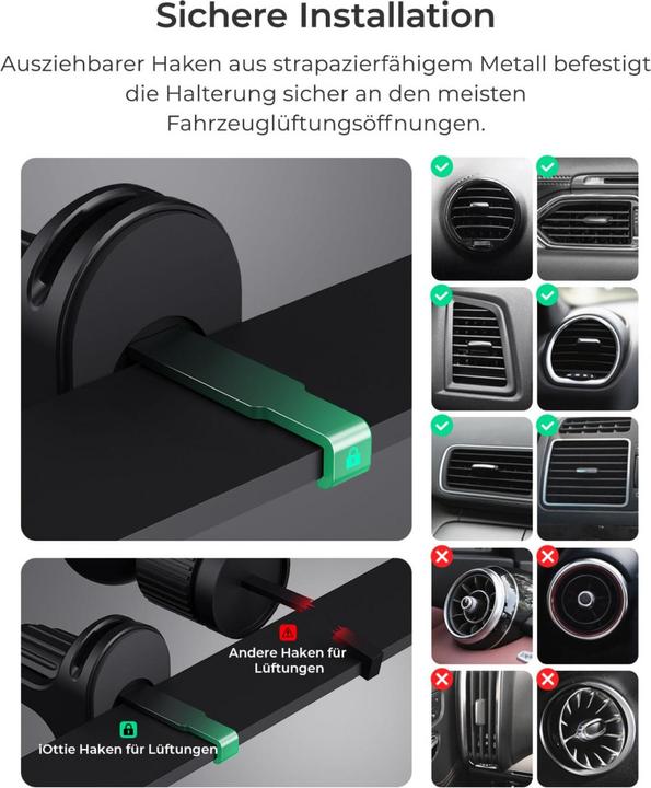 Image du produit iOttie iTap 3 MagSafe Compatible Air Vent Mount