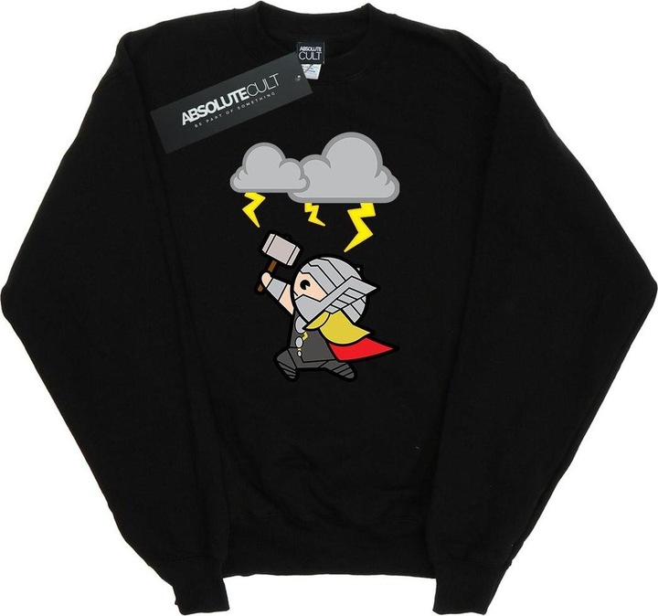 Actual product image Mens Kawaii Thor God Of Thunder Sweatshirt (3XL)