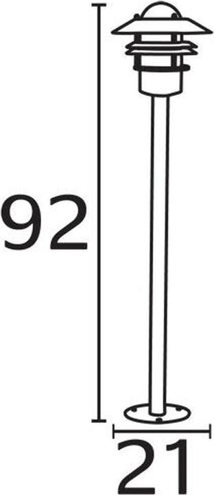 Produktbild Nordlux Blokhus, Standleuchte, Verzinkt (E27, IP54)