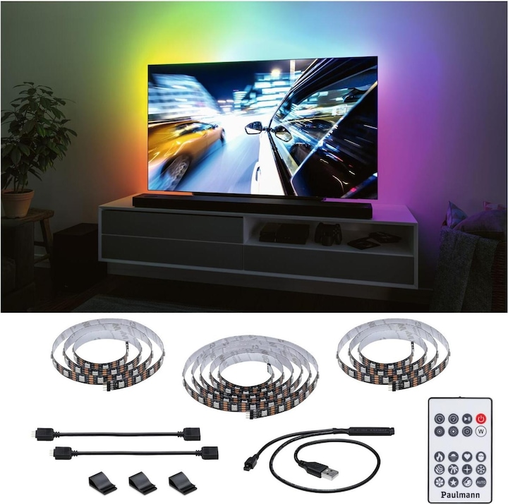 Produktbild Paulmann EntertainLED USB TV Stripe (RGB, 310 cm, Indoor)