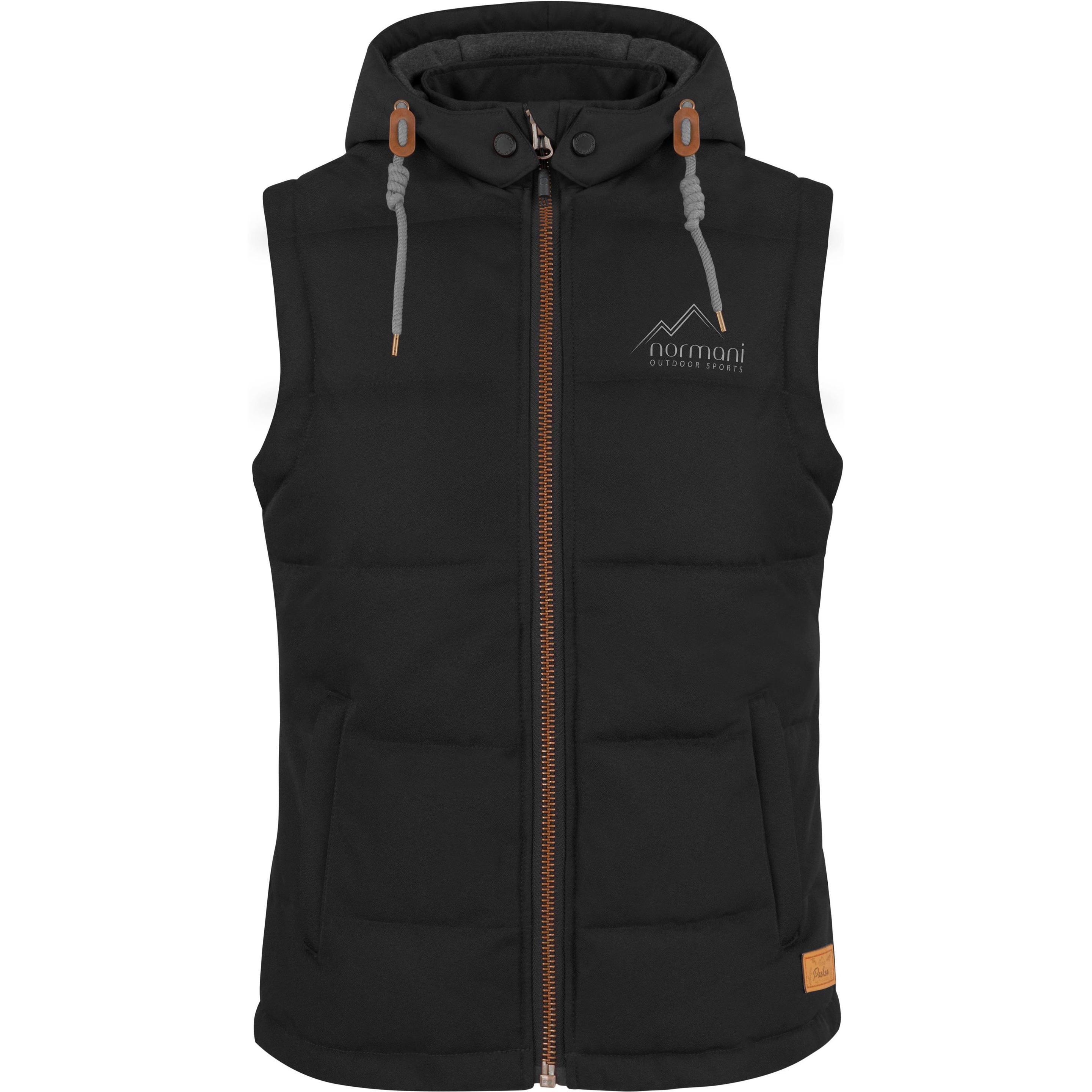 Normani, Damen, Weste, Damen Winter-Steppweste???Paihia??? - 4356, Schwarz, (XL)