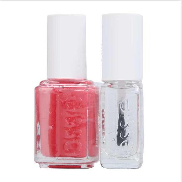 Actual product image Essie Set manichiura/pedichiura Nail Lacquer No.72 Peach Daiquiri, 13.5ml Topcoat Good to go, 5ml (Peach Daiquiri, Colour paint)