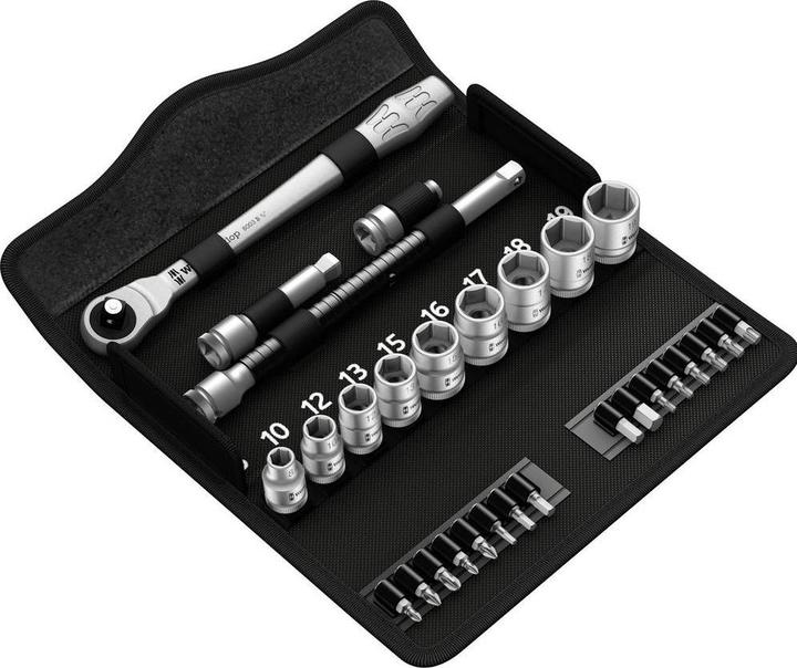 Immagine prodotto Wera 8100 SB 7 Zyklop Metal Ratchet Set (10 mm, 11 mm, 12 mm, 13 mm, 14 mm, 15 mm, 16 mm, 17 mm, 18 mm, 19 mm, 8 mm, 9 mm)