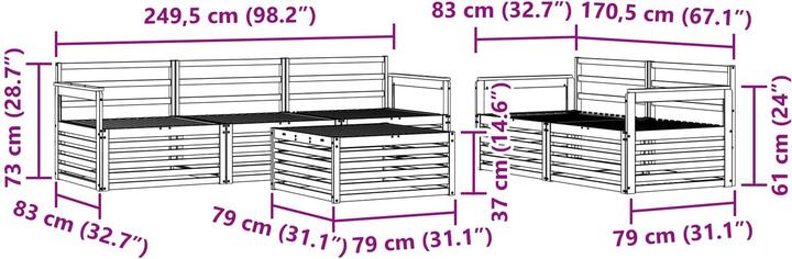 Produktbild vidaXL Outdoor-Sofa