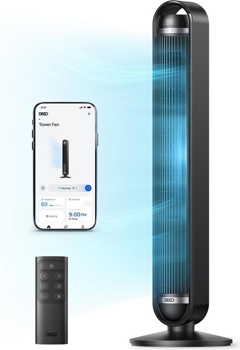 Image du produit Dreo - Tower Fan WiFi, 9 Speeds, 4 Modes, 106cm - Smart (48 dB)