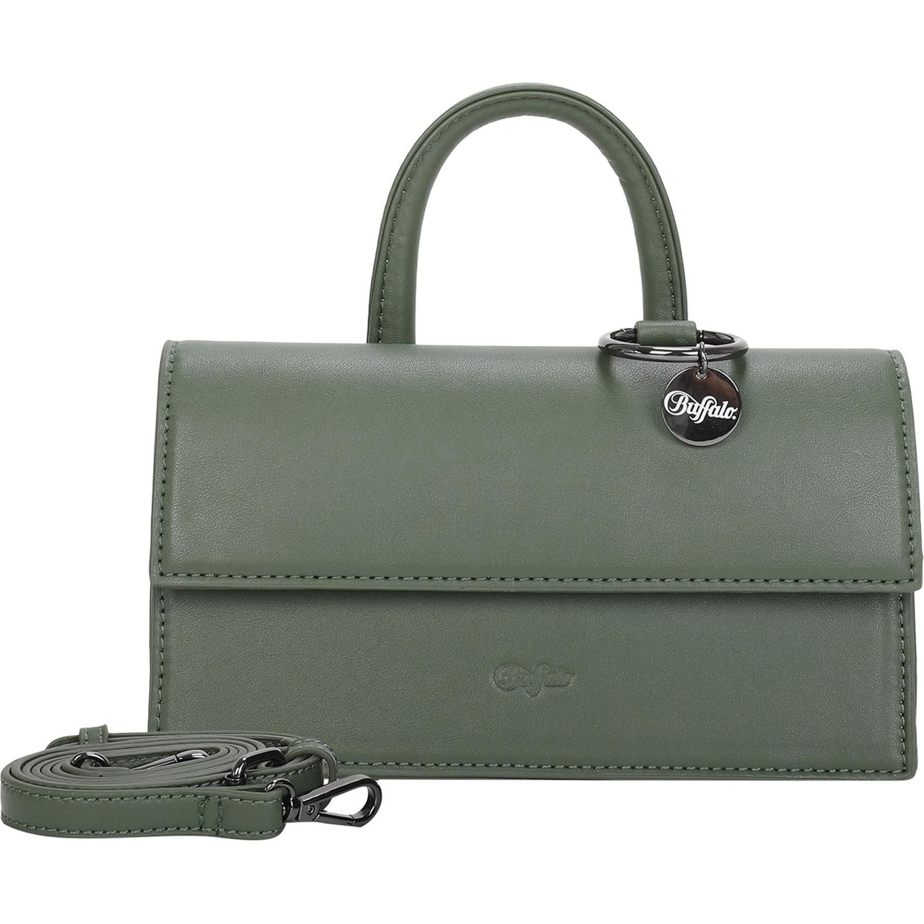 Buffalo, Handtasche, Clap01 Mini Bag Handtasche 13 cm, Grün
