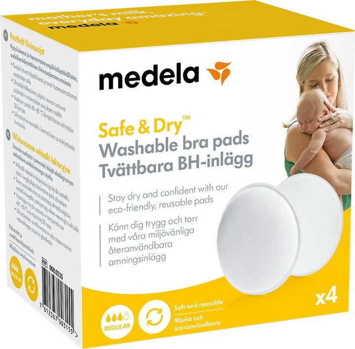 Actual product image Medela Wkładki laktacyjne wielorazowe 4szt. (ME0014)