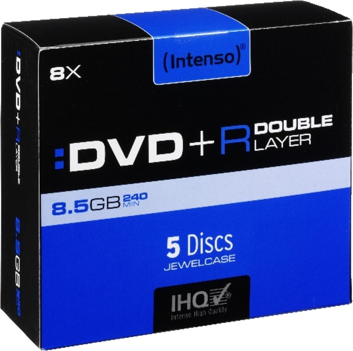 Actual product image Intenso DVD+R DL 8.5GB/240min (5 x)