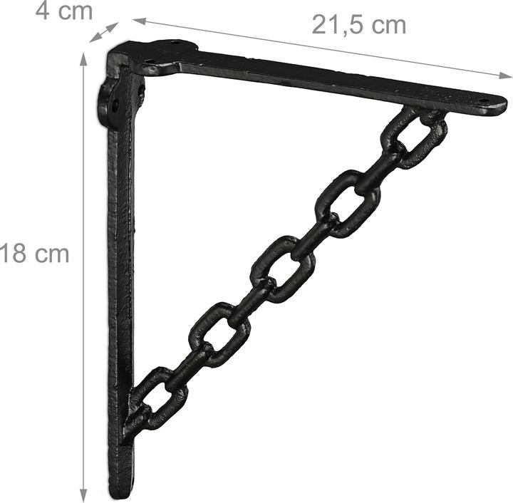 Actual product image Relaxdays 2x shelf angle