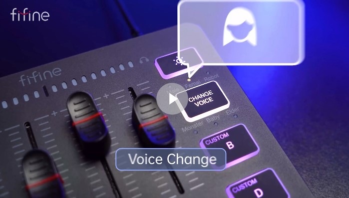 Produktbild Fifine Gaming Audio Mixer SC3, 4-Kanal