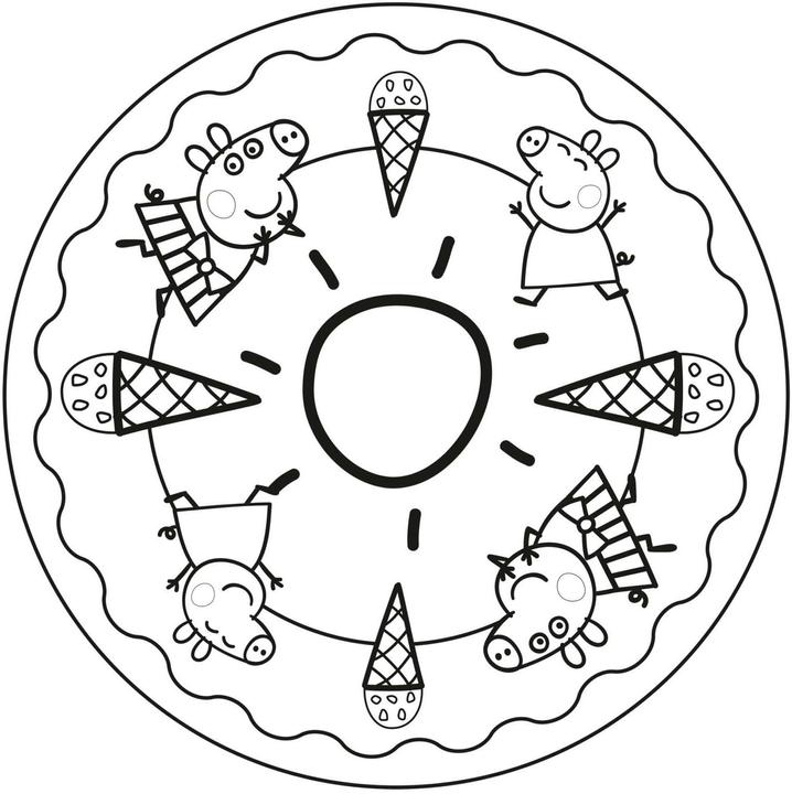 Produktbild Peppa Wutz Ausmalbilder: MANDALA Malspass