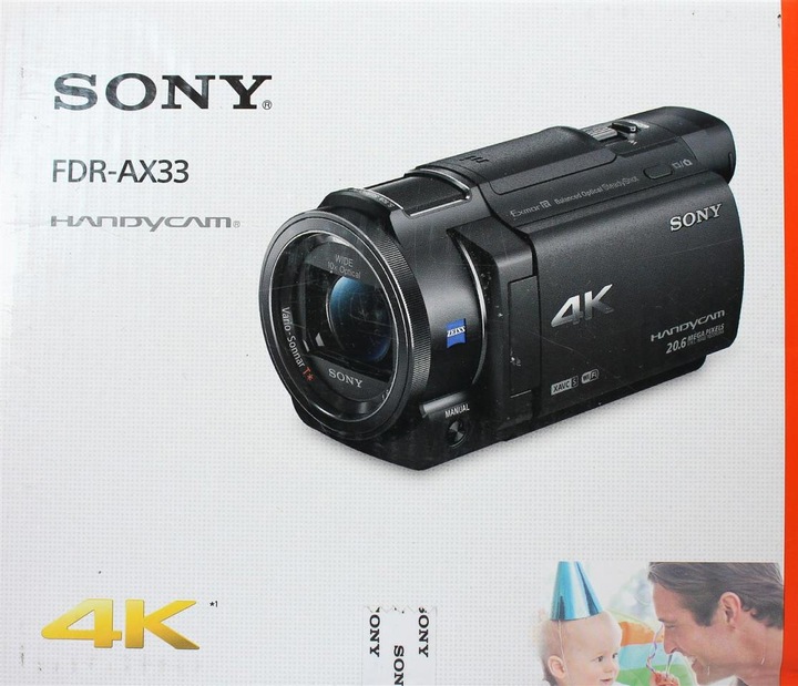 Actual product image Sony Fdr Ax33 (8.29 Mpx, 25p, 10 x)
