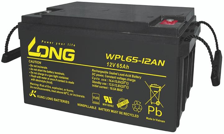 Long WPL65-12AN-M WPL65-12AN-M Bleiakku 12V 65Ah Blei-Vlies (AGM) (B x H x T) 350 x 179 x 167mm M6- (12 V, 65 Ah)