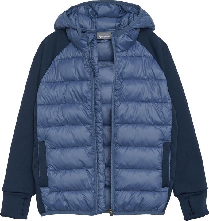 Immagine prodotto Color Kids Giacca in pile ibrida da bambino con cappuccio (128)