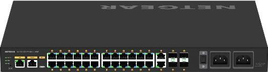 Actual product image Netgear PoE++ Switch AV Line M4250-26G4F-PoE++ 28 Port (30 ports)