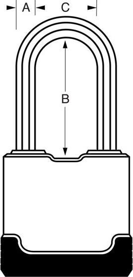 Image du produit Master Lock Cadenas haute performance M115EURDLH