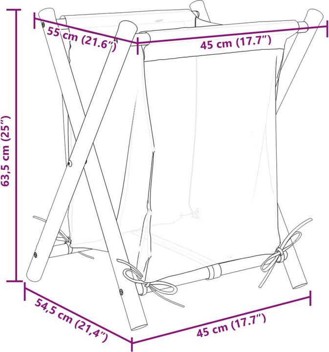 Produktbild vidaXL Wäschekorb