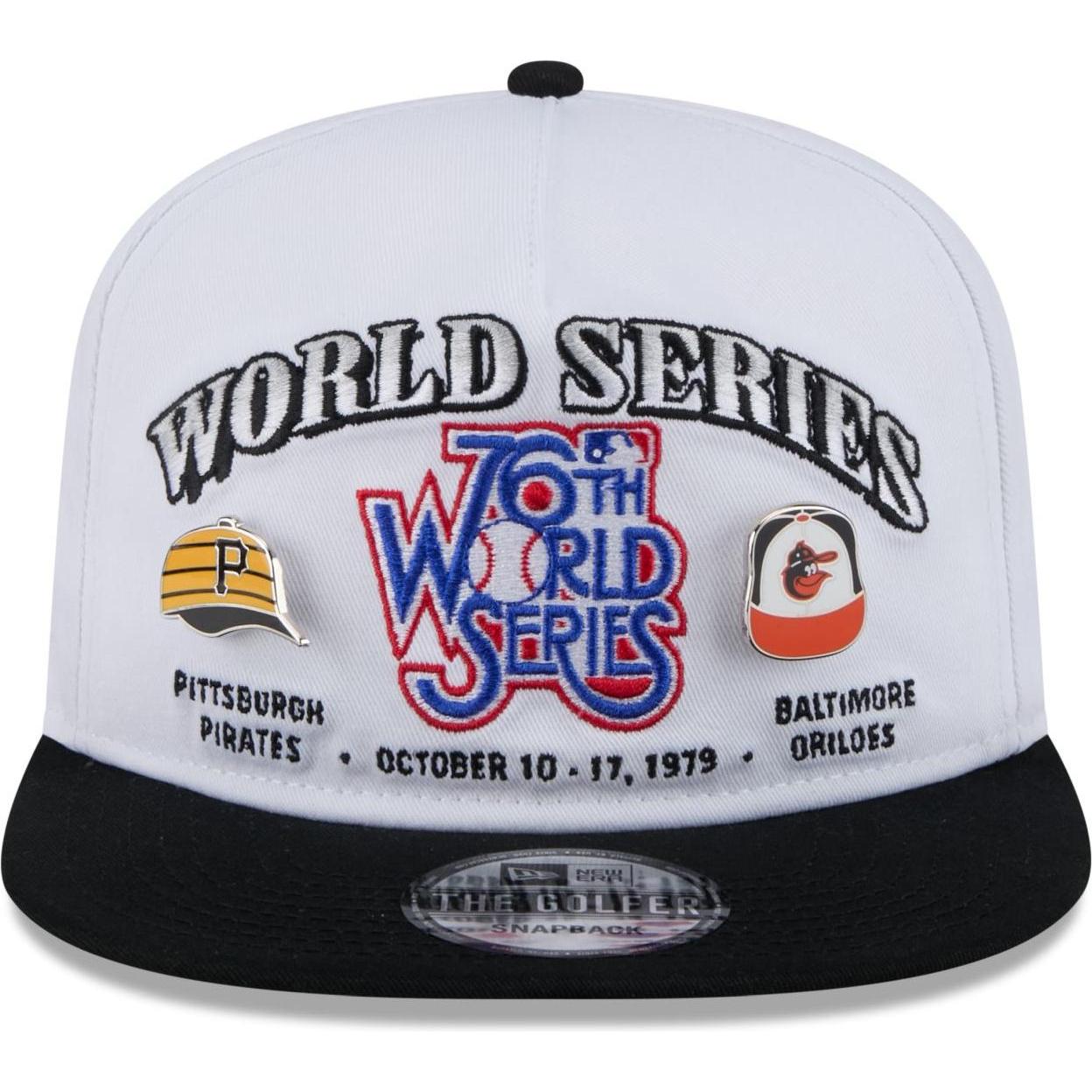 Thumbnail - New Era, Herren, Cap, Golfer Cap - World Series 1979 Pin Pirates Orioles, Weiss, (One Size)