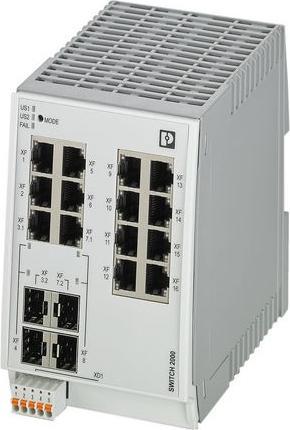 Actual product image Phoenix Contact FL SWITCH 2312-2GC-2SFP Industrial Ethernet Switch (16 Ports)
