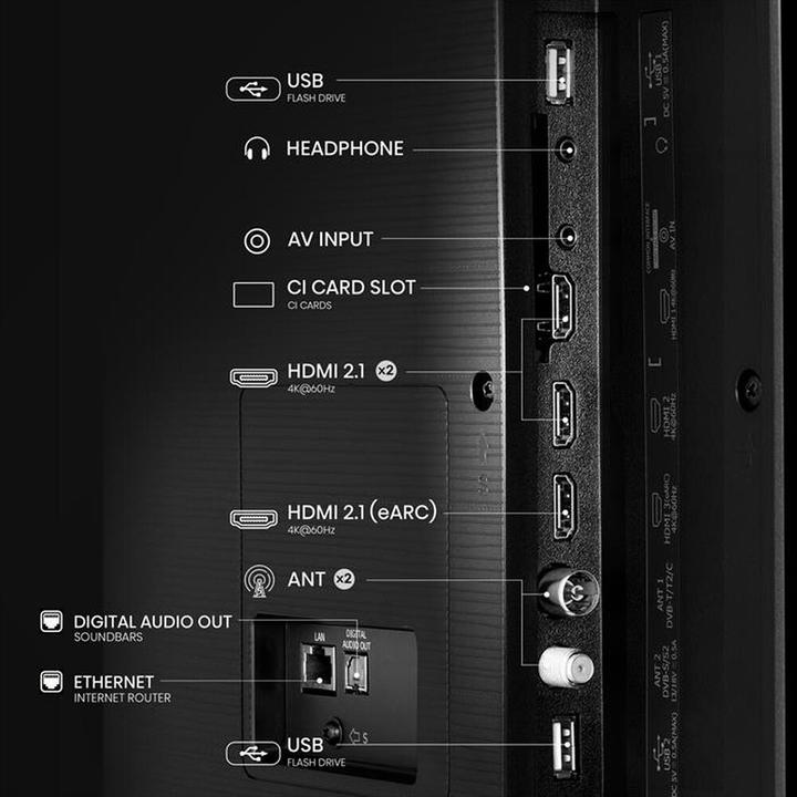 Image du produit Hisense Smart TV QLED4K UHD, Schwarz, E (65", QLED, DHU)