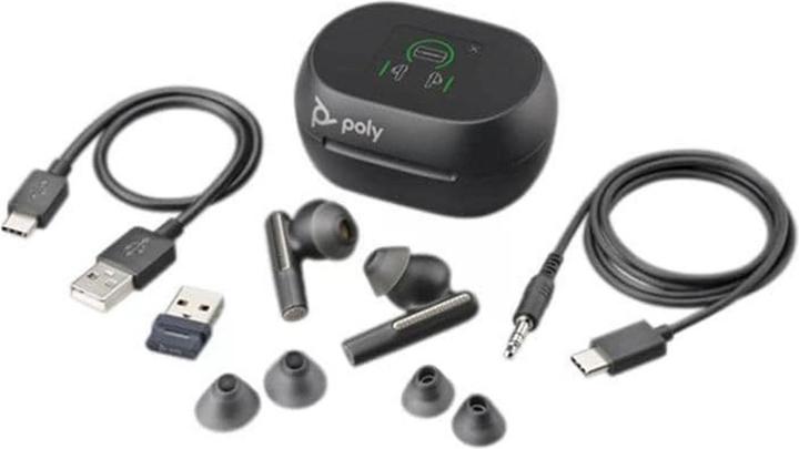 Actual product image Poly Voyager Free 60+ UC M Carbon Black (Wireless, USB-A)