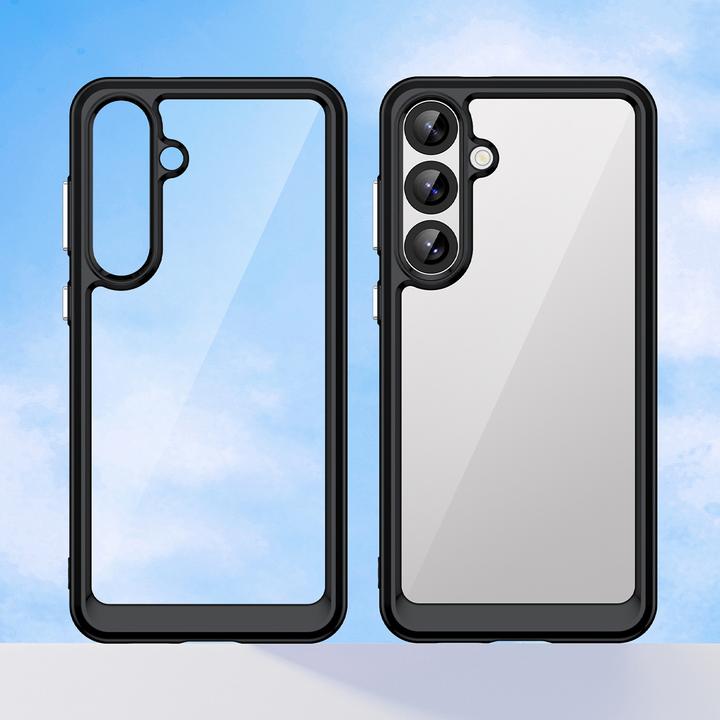 Image du produit Hurtel Back panel cover Outer Space Case for Samsung Galaxy A36 Cover with Flexible Frame - Black (Samsung Galaxy A36)