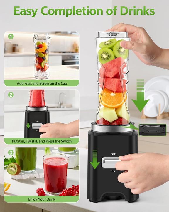 Image du produit ToTopPioneer Tragbarer Mini Smoothie Maker (500 W)