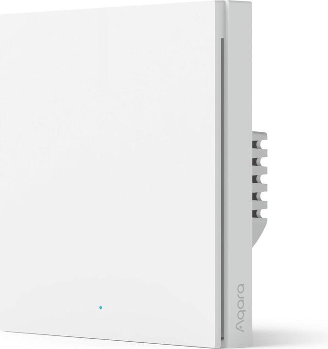 Actual product image Aqara Smart Wall Switch H1 White With Neutral, Single Rocker (Zigbee)