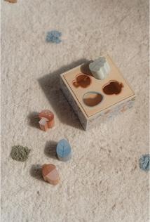 Actual product image Little Dutch Forest Friends FSC shape pegging game