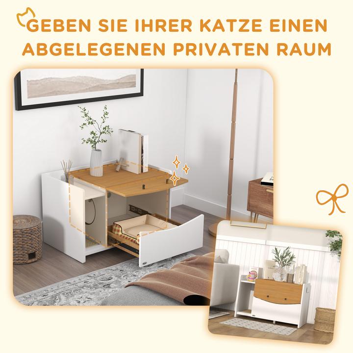 Produktbild PawHut Katzenklo Schrank (Katzenklo geschlossen)