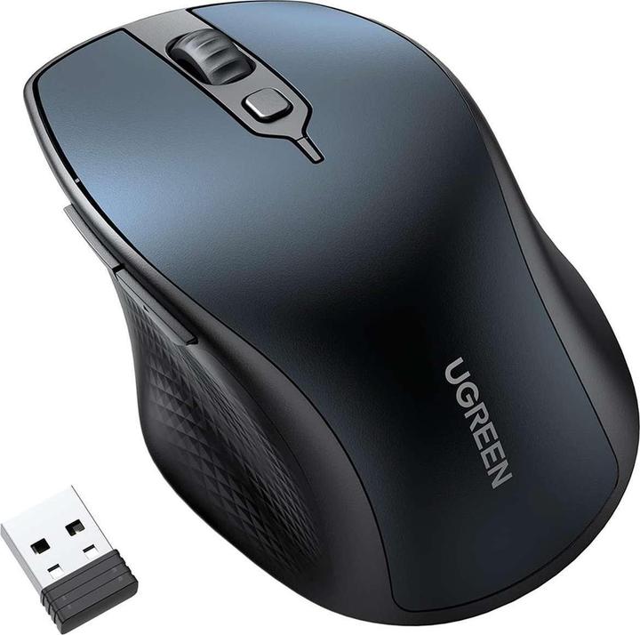 Actual product image Ugreen Wireless mouse MU101 2.4G+BT (Blue) (Wireless)