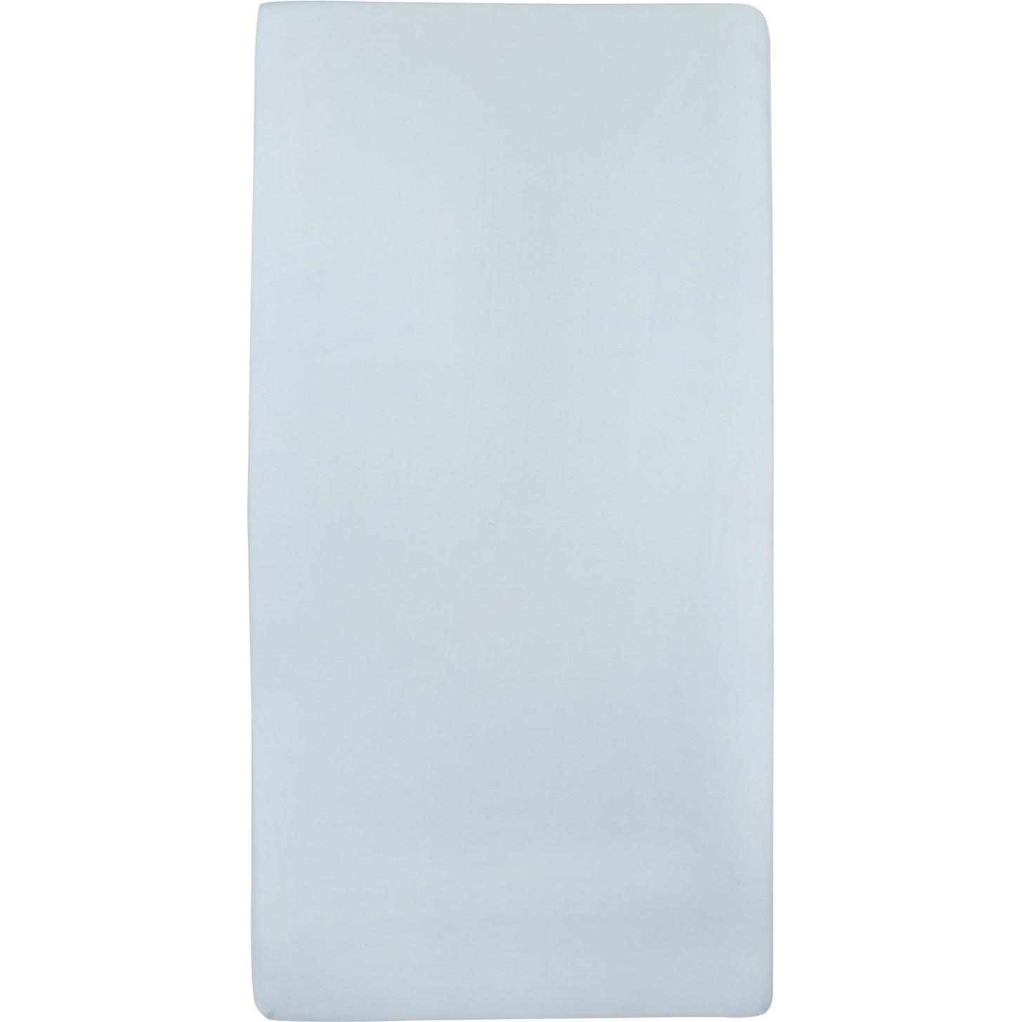 Meyco, Fixleintuch Babybett, jersey Spannbettlaken 40x80/90 lichtblauw (90 cm)