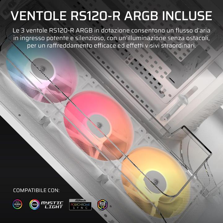 Actual product image Corsair AIR 5400 RS-R ARGB (ATX, Micro ATX (mATX), Mini-ITX)