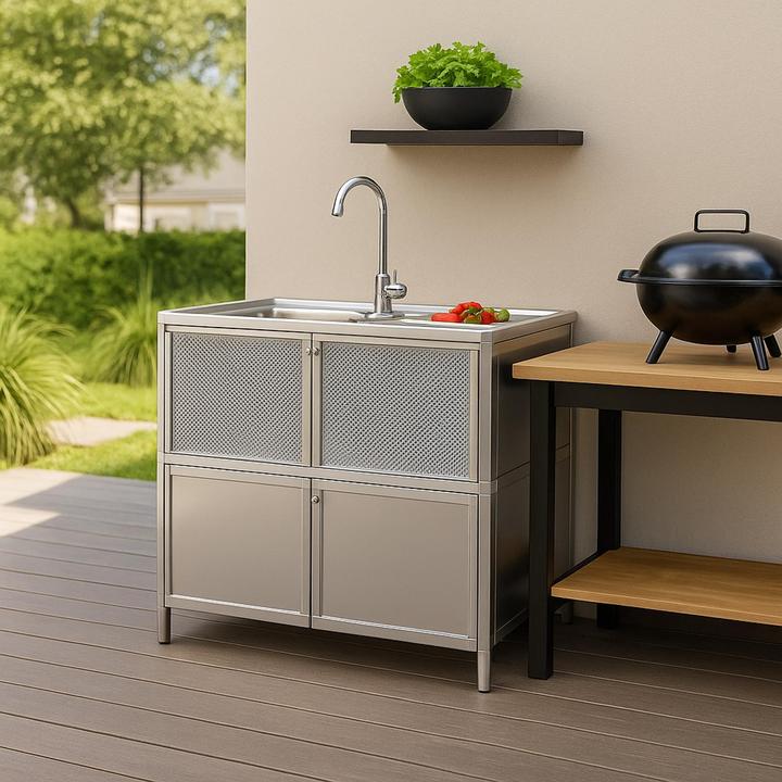 Actual product image HTI-Living Outdoorspüle L Gerti (44 cm, 84 cm)