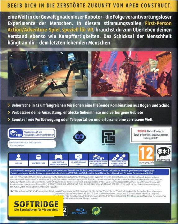 Immagine prodotto Fast Travel Games Costrutto dell'apice (VR) (PS4, DE)