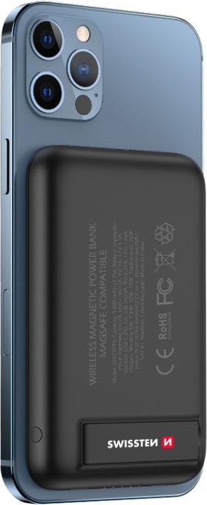 Image du produit Swissten Chargeur de secours sans fil magnétique (5000 mAh, 20 W, 18.50 Wh)