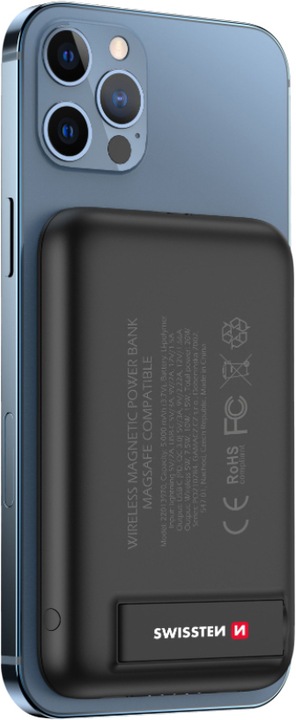 Produktbild Swissten Magnetic Wireless Power Bank (5000 mAh, 20 W, 18.50 Wh)