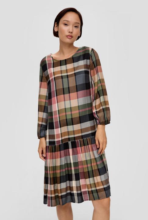 Produktbild S.Oliver Kleid Kariertes Minikleid aus Viskosemix (32)