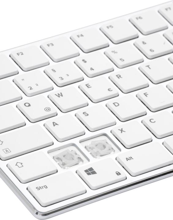 Actual product image Speedlink RIVA Slim Metal Scissor Keyboard, white - DE Layout (DE, Cable)