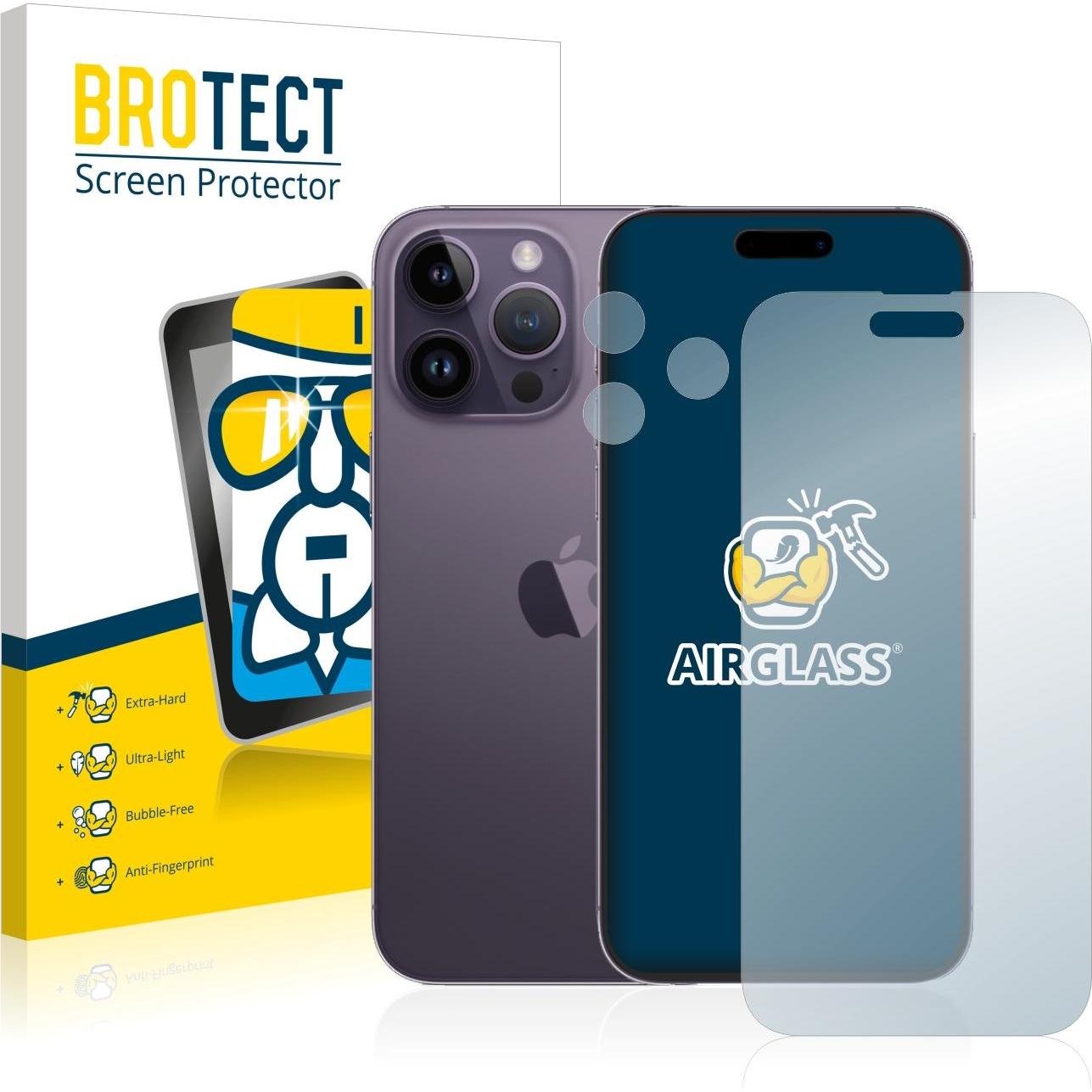 Thumbnail - BROTECT AirGlass Panzerglasfolie (1 Stück, Apple iPhone 14 Pro Max), Smartphone Schutzfolie, Transparent