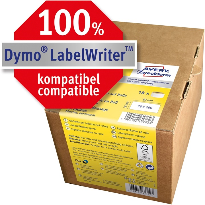 Image du produit Avery Étiquettes en rouleau