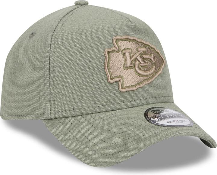 Image du produit New Era A-Frame Trucker Lin Cap - Kansas City Chiefs olive (Taille unique)