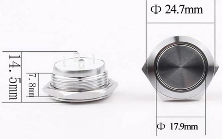 Produktbild Tru Components Edelstahl Drucktaster