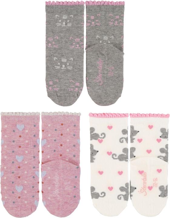 Produktbild Sterntaler Socken 3er Pack Katze, Herz und Maus (3er Pack, 23 - 26)
