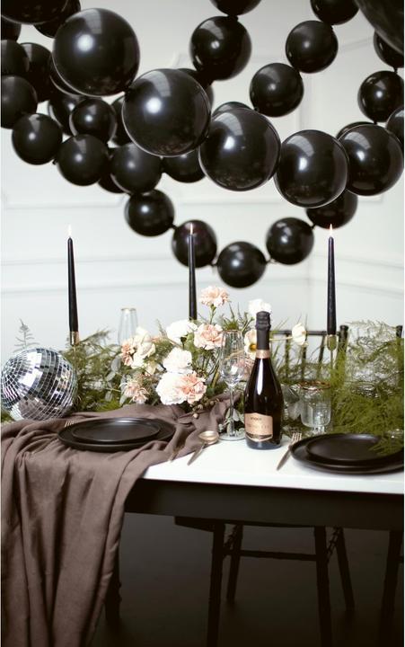 Image du produit Partydeco Ballons à chaîne Linking Ballon décoratif noir 33cm, 20 pièces (1 x)