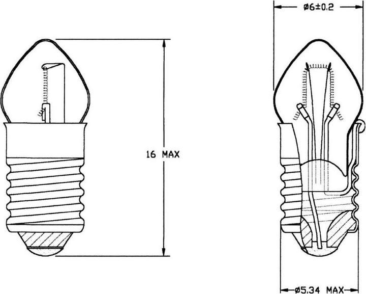 Produktbild Barthelme Spezialglühlampe Klar E5.5 24