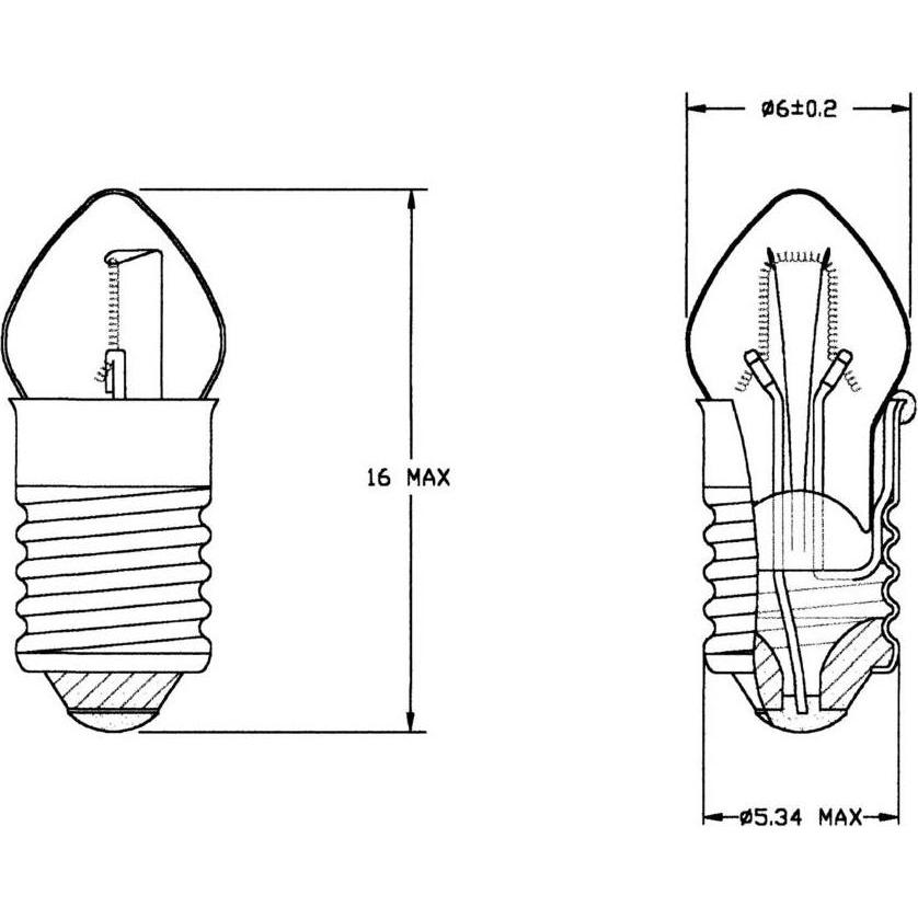 Thumbnail - Spezialglühlampe Klar E5.5 24