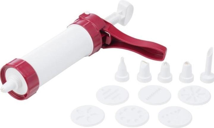 Actual product image Westmark Biscuit press and decoration syringe "Luxury" with moulds+sockets+Ad. (Biscuit press)