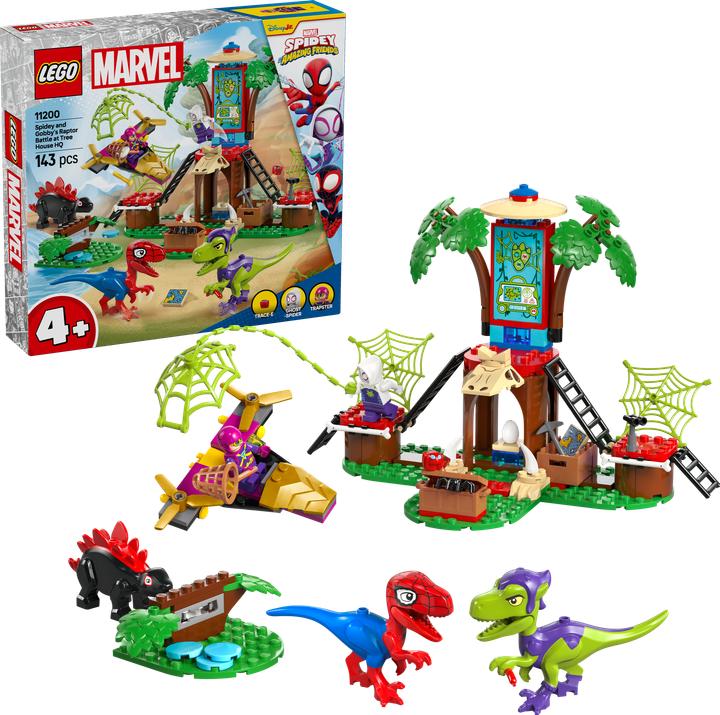 Immagine prodotto LEGO Showdown am Baumhaus: Spidey-Rex vs. Gobby-Raptor (11200, LEGO Marvel)