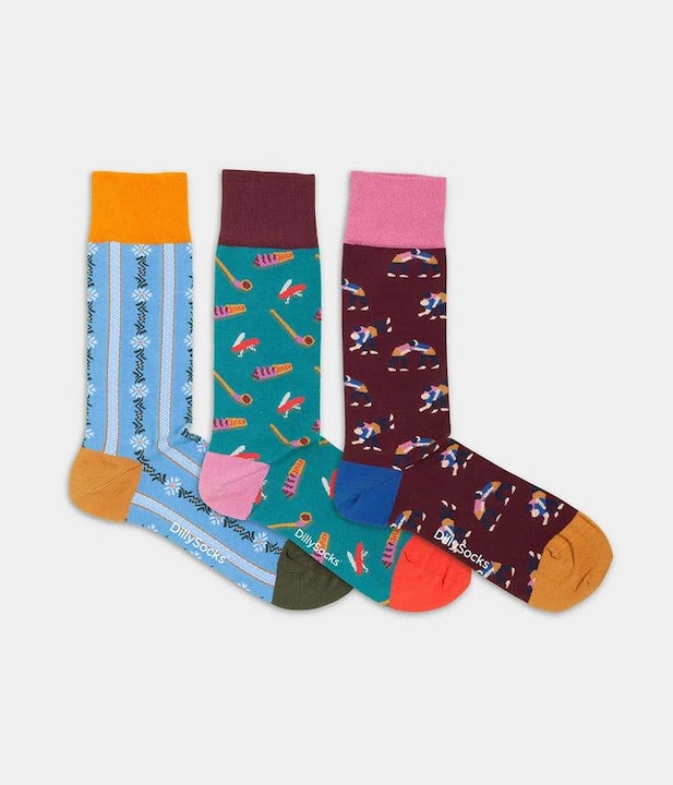 Actual product image DillySocks Swiss Essentials Gift Box (pack of 3, 41 - 46)
